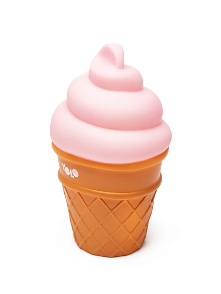 מנורת גלידה משנה צבעים- ורוד